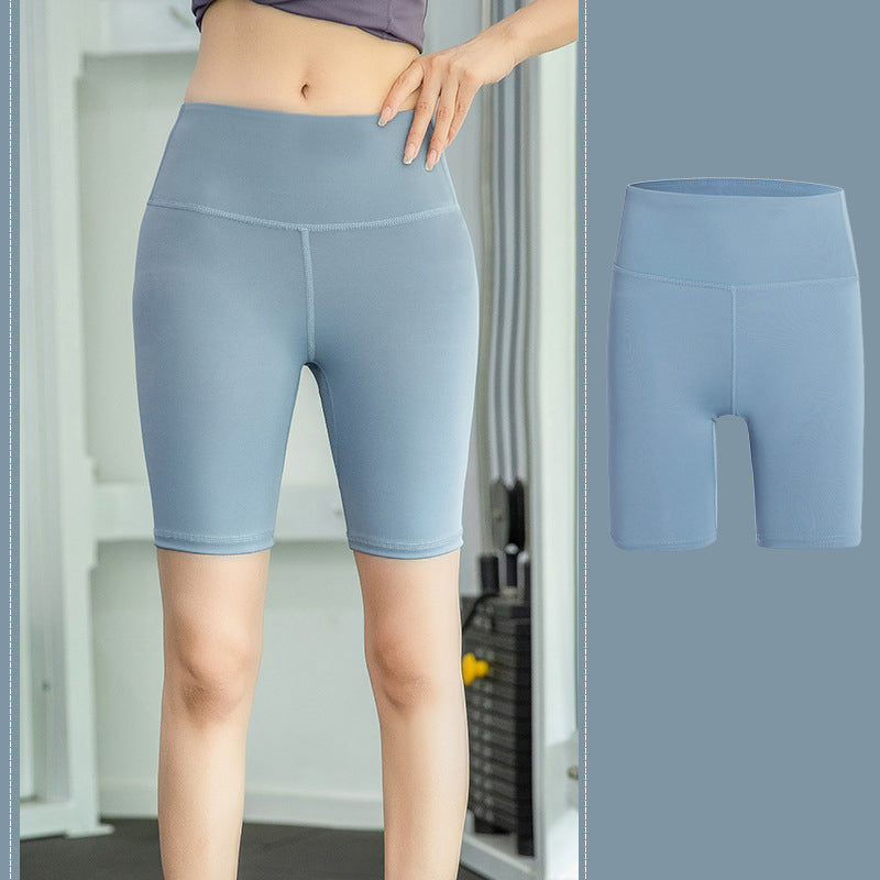 Elastische Sportshorts mit hoher Taille