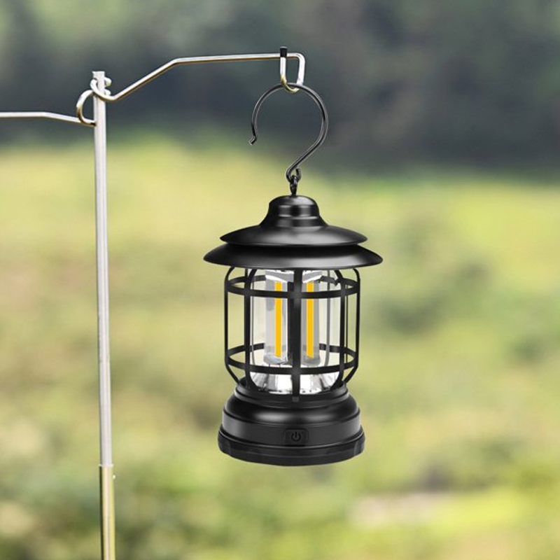 Tragbare Retro Camping Lampe