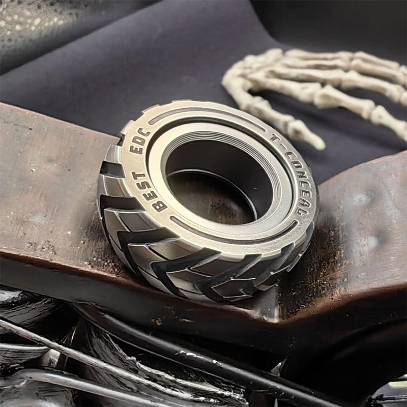 Doppelfunktions-Fingerspitzenring aus Edelstahl