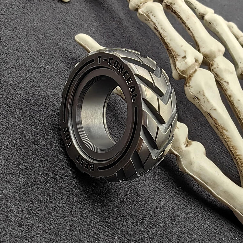 Doppelfunktions-Fingerspitzenring aus Edelstahl