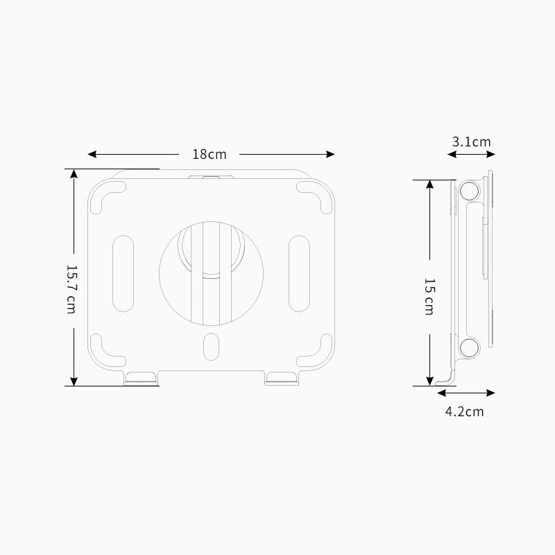 Faltbare Und drehbare iPad-Halterung Aus Aluminiumlegierung