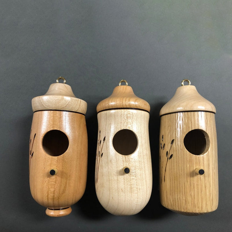 Hölzernes Kolibri-Haus - Geschenk für Naturliebhaber