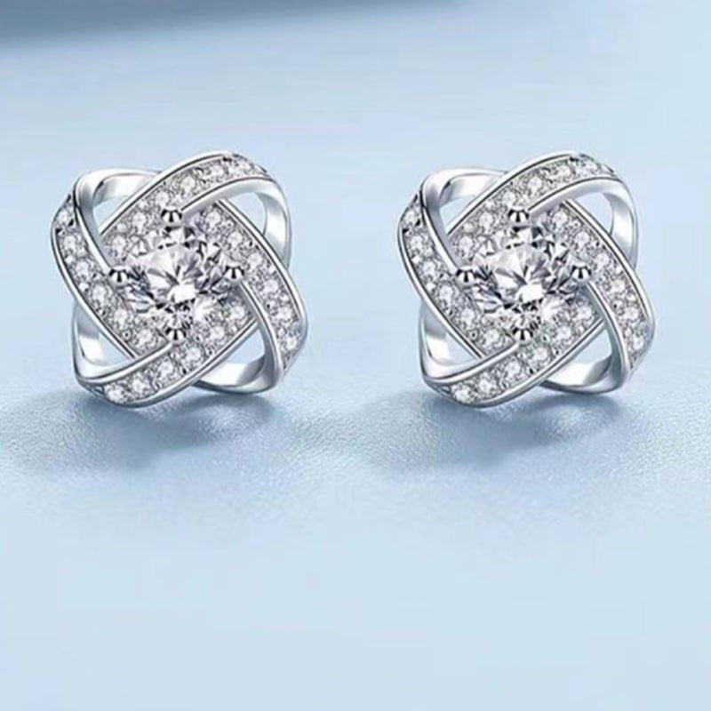 Luxuriöse Diamantohrringe