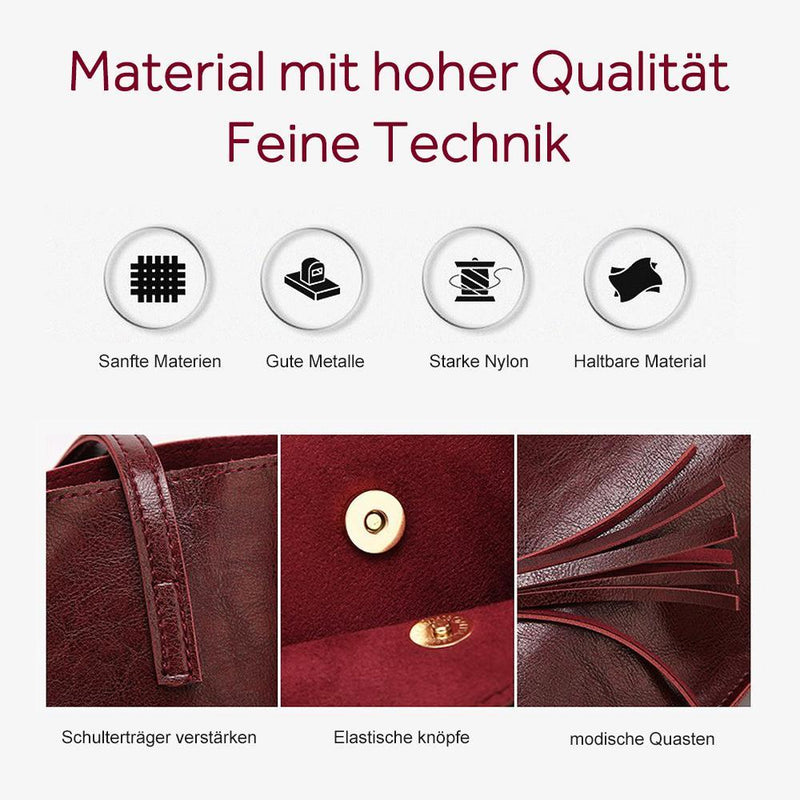 Modische Damen Tasche mit Quasten