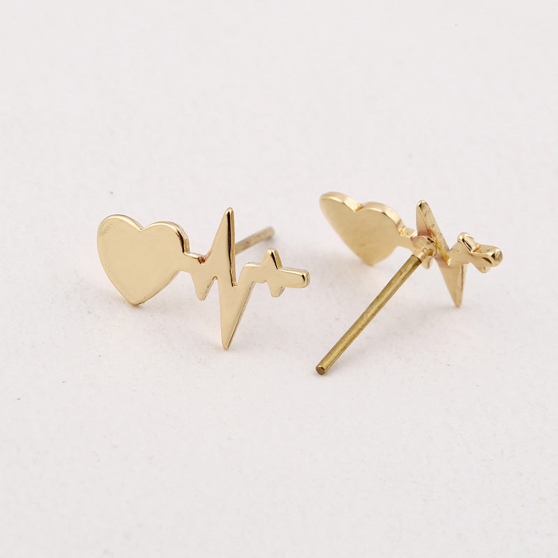 Kreative EKG-Ohrstecker