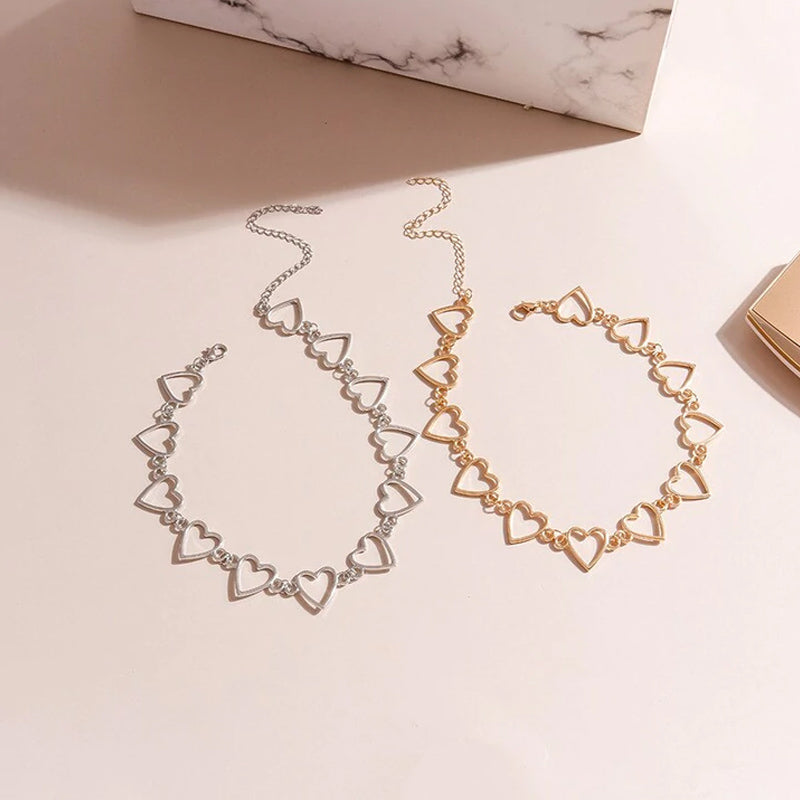 Süße Hohle Herz-Halskette