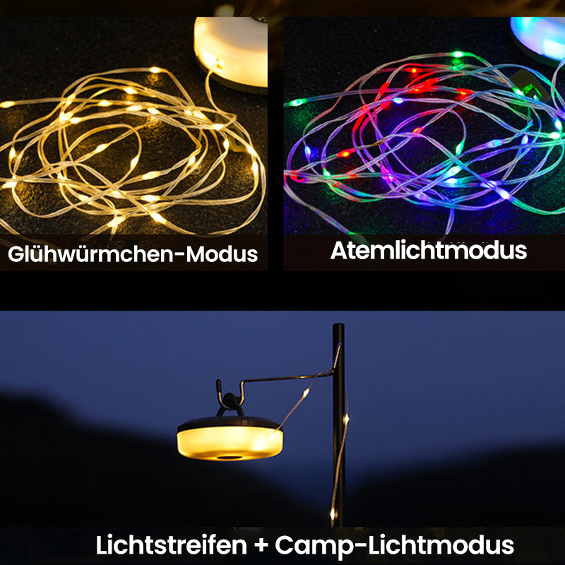 ⛺️🏕️Wasserdichte tragbare verstaubare Lichterkette für den Außenbereich