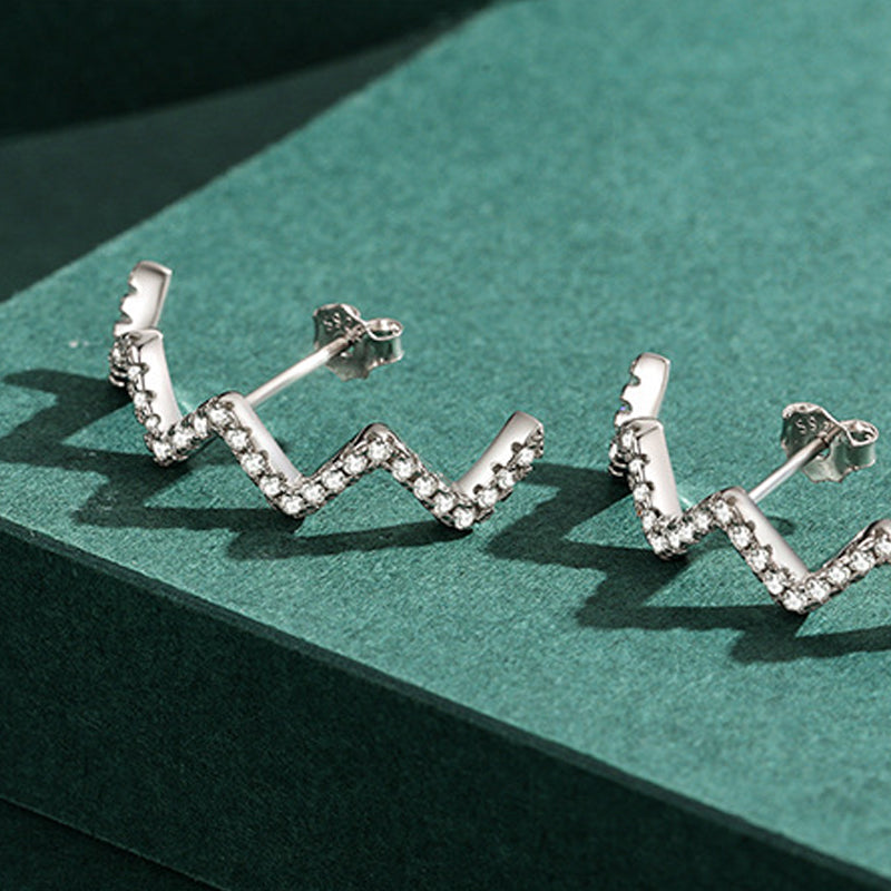 Neue lange wellenohrstecker