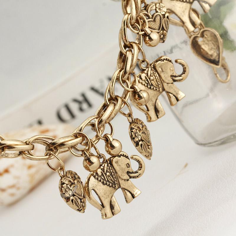 Handgemachte Vintage Elefanten Fußkettchen