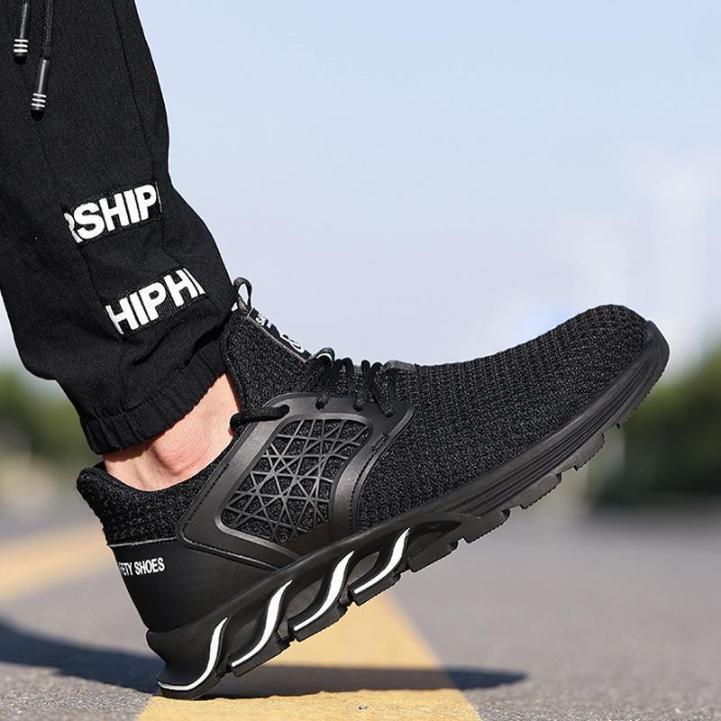 Unisex bequeme Stahlkappe Sicherheitsschuhe