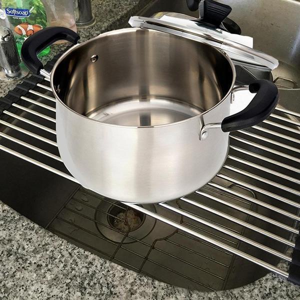 Faltbares Edelstahl Spüle Trockengestell