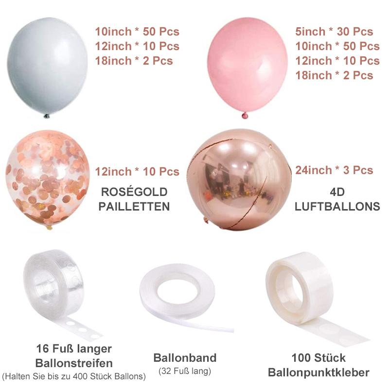 DIY Ballon Girlande Set & Ballonbogen