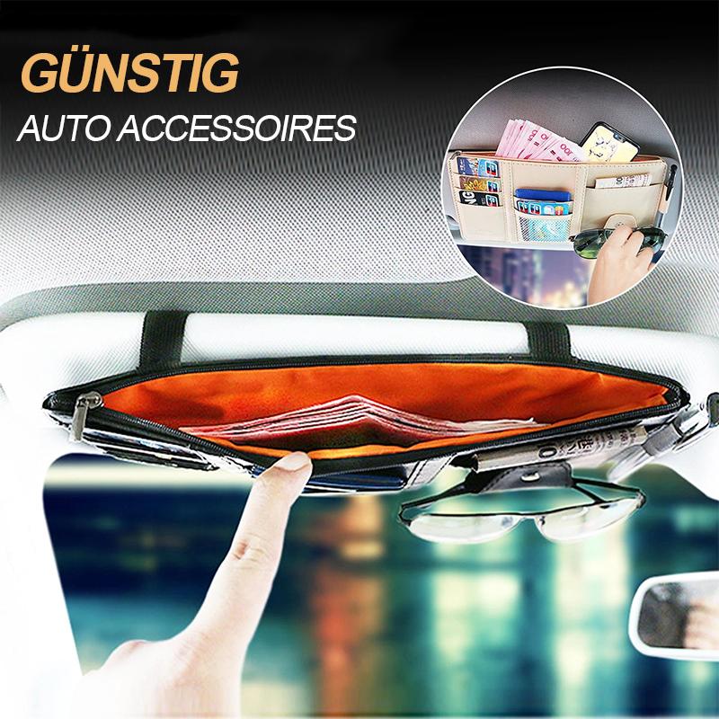 🚗 Alle-in-Ein Auto Sonnenblende Organisator👍