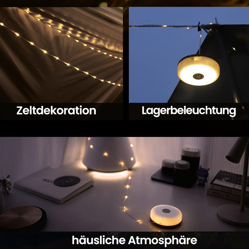 ⛺️🏕️Wasserdichte tragbare verstaubare Lichterkette für den Außenbereich