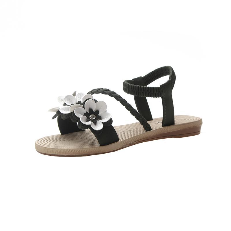 Neue Damen Sandalen Mit Böhmische Blumen