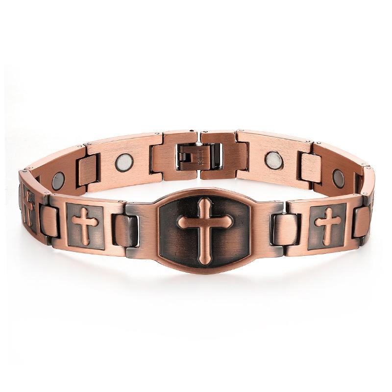 Kupfer Kreuz Armband