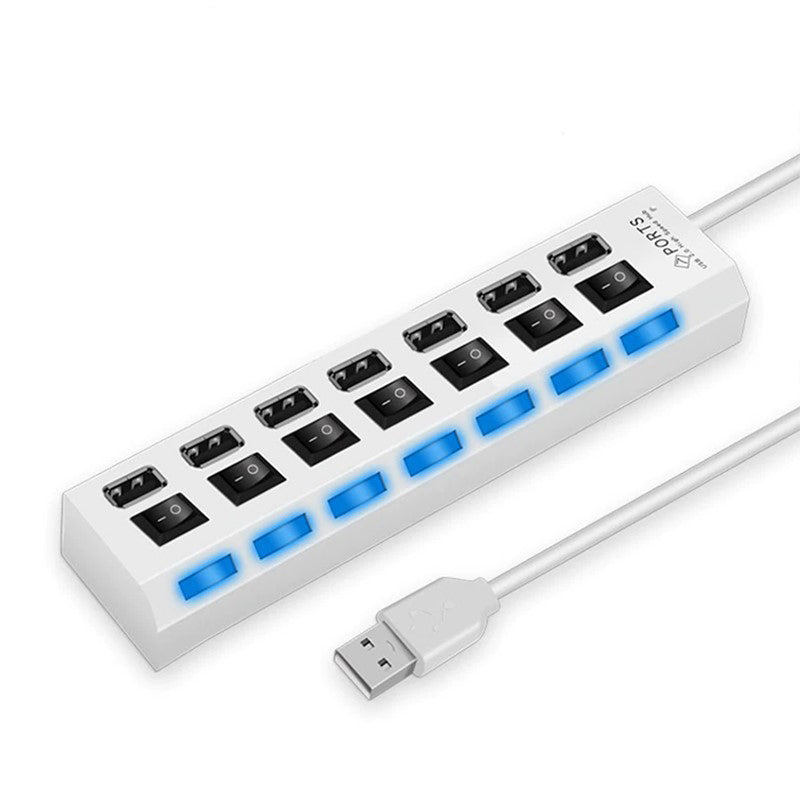 Hochgeschwindigkeits-USB 2.0-Hub-Netzteil , 4/7-Port Hub-Anschlüsse Ein/Ausschalter