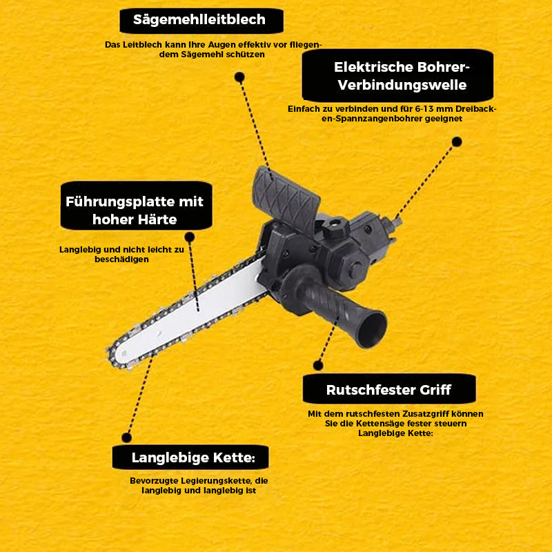 😮Elektrische bohrer kettensäge👍