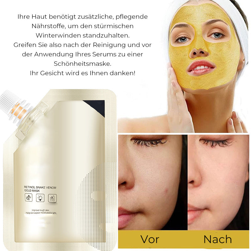 Retinol-Schlangengift-Goldmaske