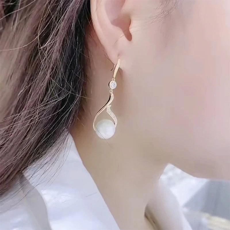 Elegante Perlenohrringe