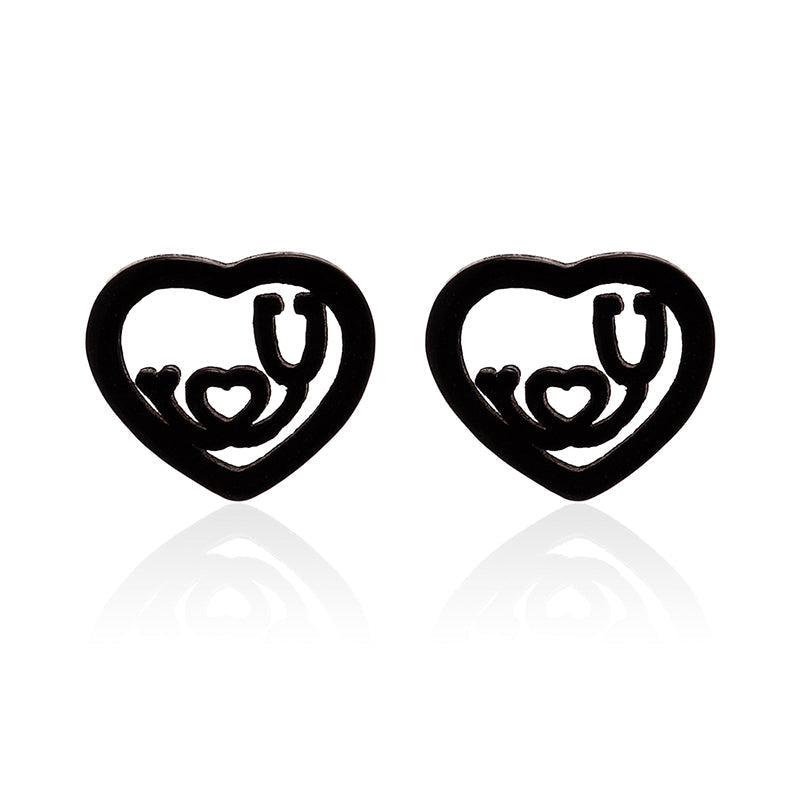 Kreative EKG-Ohrstecker