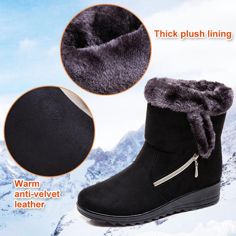 Damen Warme Winterstiefel