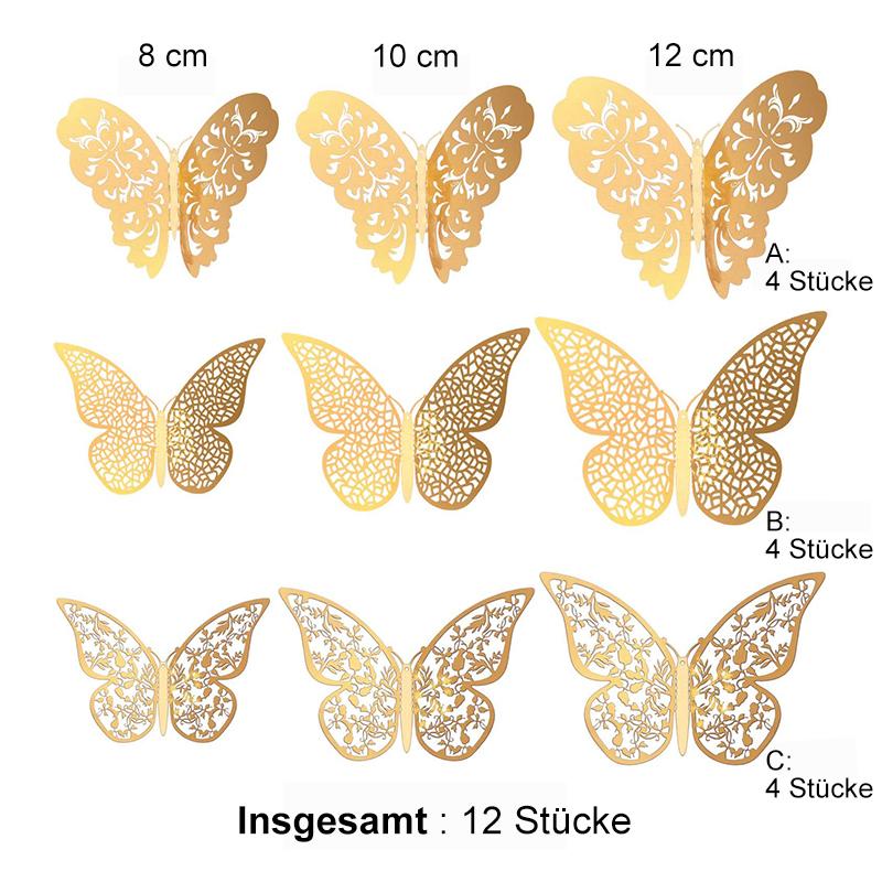 3D Wanddeko Wandsticker(12 St.)