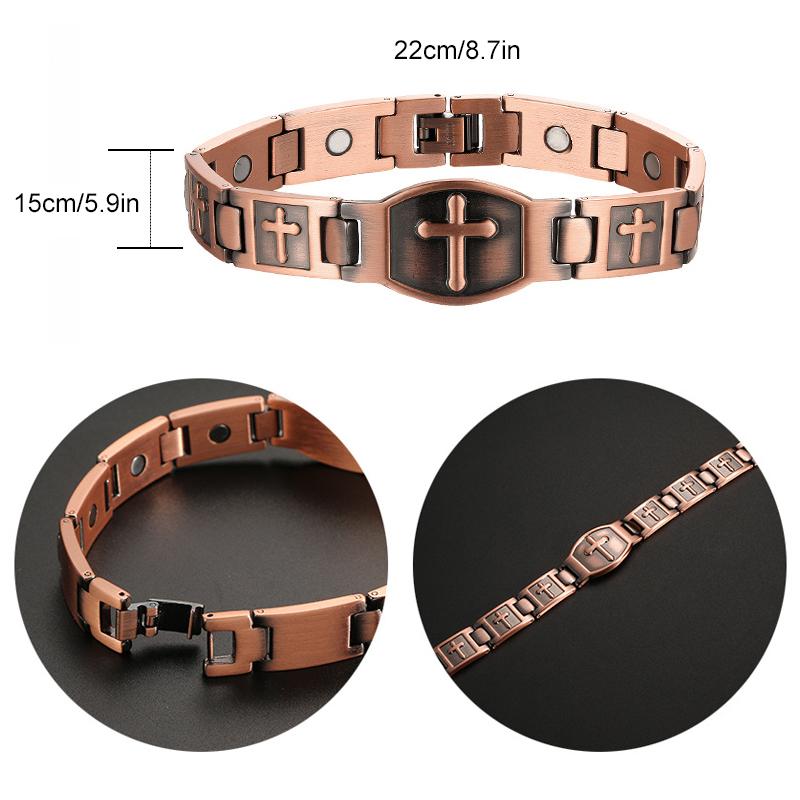 Kupfer Kreuz Armband