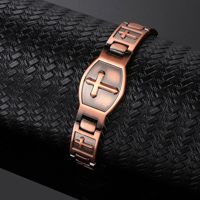 Kupfer Kreuz Armband