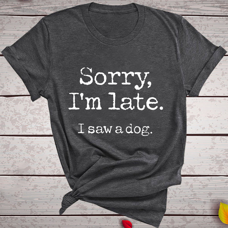Lässiges T-Shirt Mit Rundhalsausschnitt