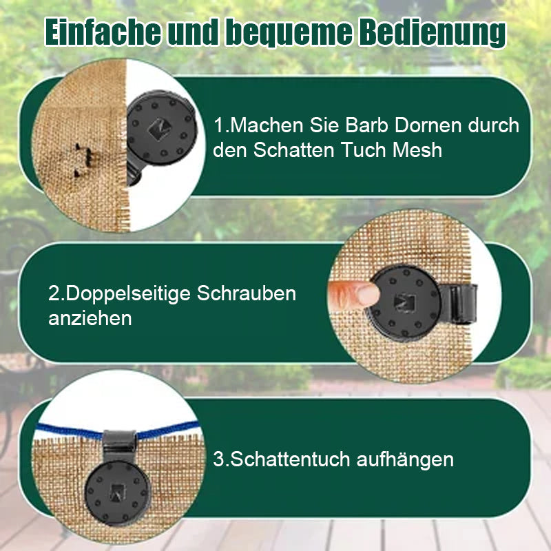 Haken für Sonnenschutznetze