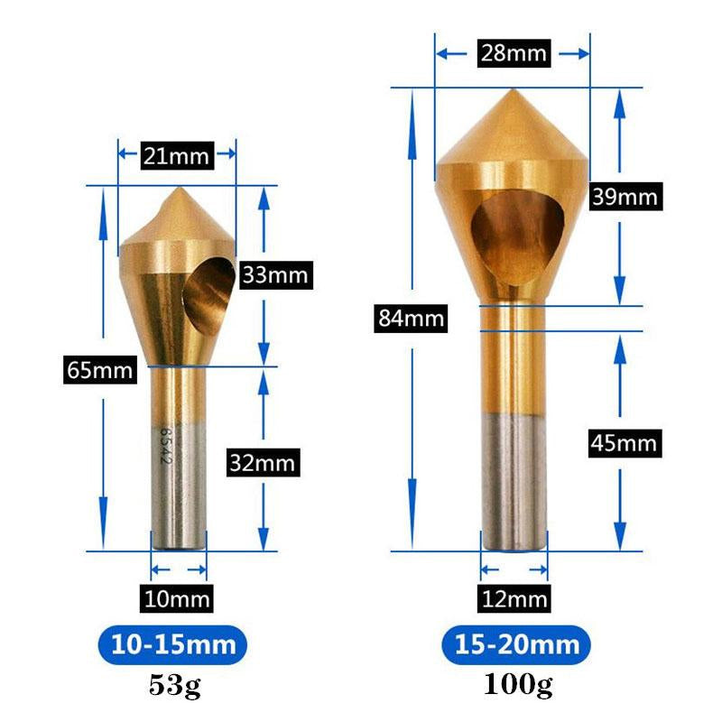 Schrägloch-Anfaswerkzeug (4 Stück)