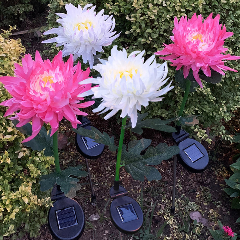 Solar Chrysantheme LED Gartenlandschaftsleuchte