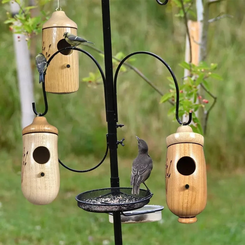 Hölzernes Kolibri-Haus - Geschenk für Naturliebhaber