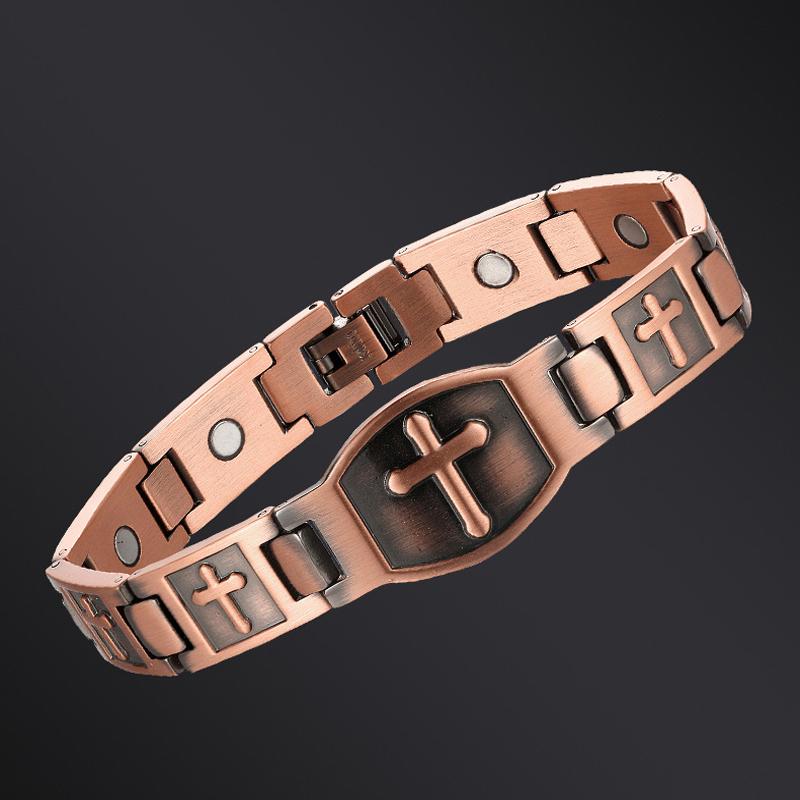 Kupfer Kreuz Armband