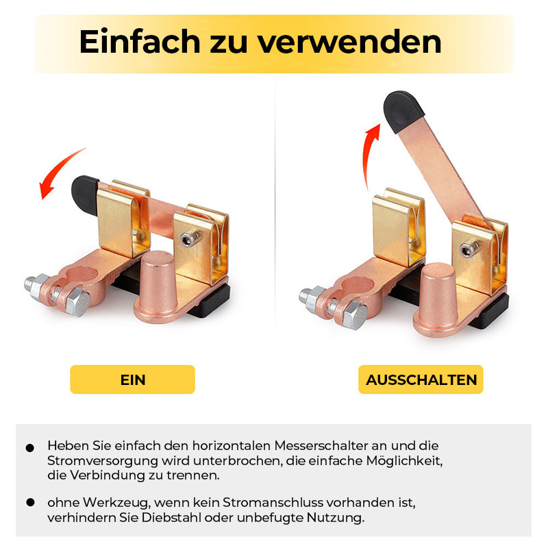 💥Messerklingen-Hauptschalter am oberen Pfosten💥