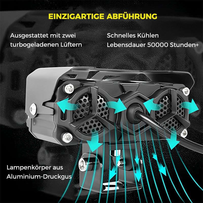 ✨Motorrad fahrende LED-Zusatzscheinwerfer✨