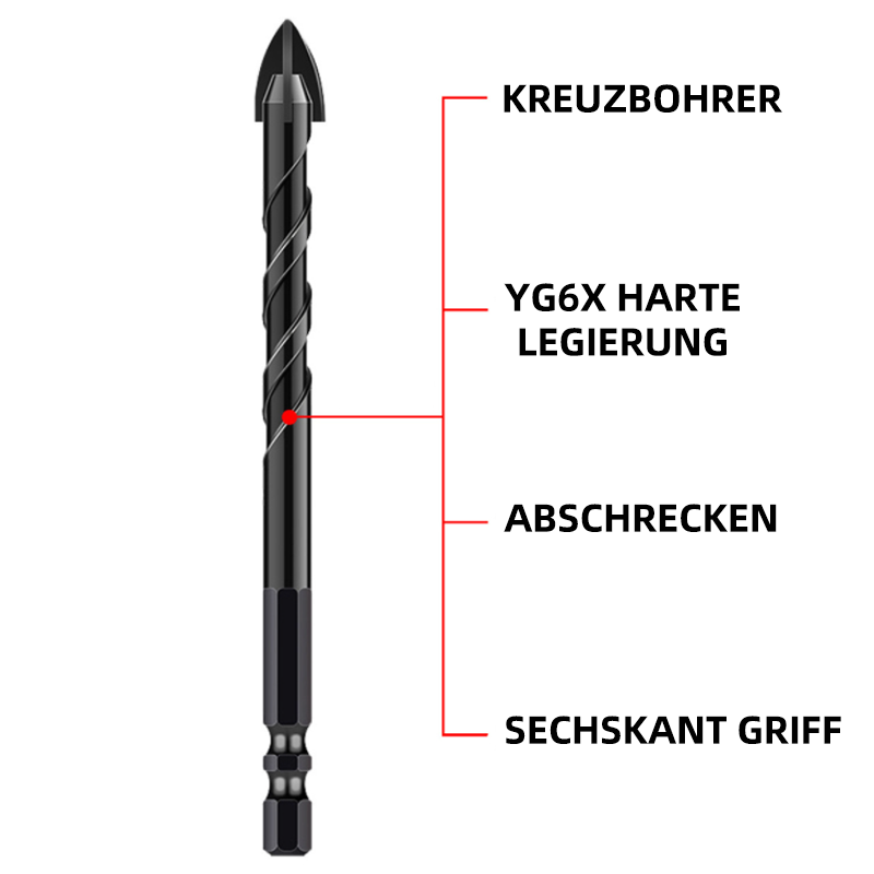 🛠️Doppelhelix Kreuzbohrer Handwerkzeug🛠️