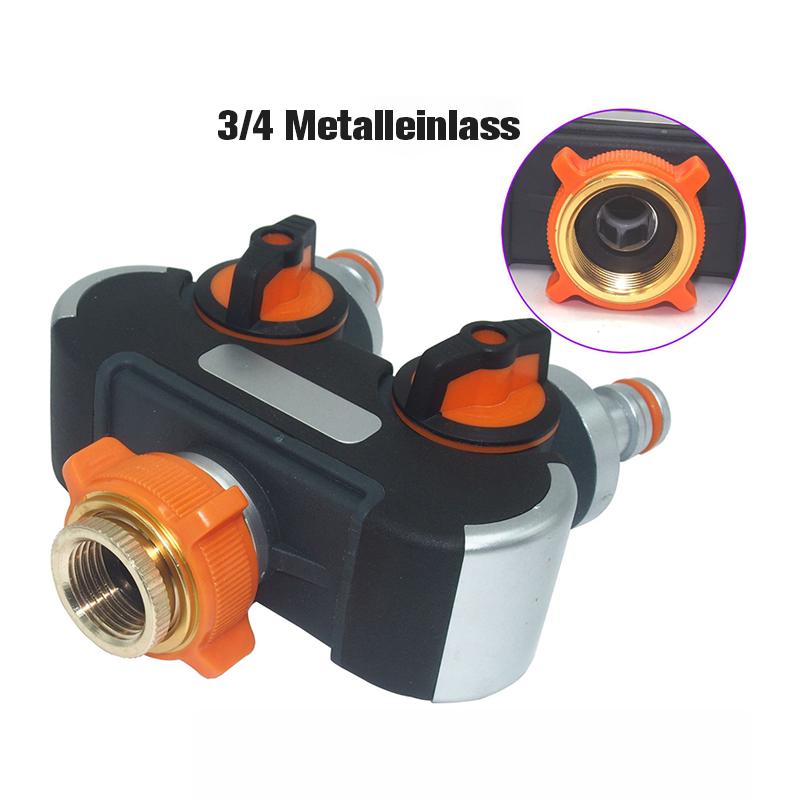 2/4 Wege Gartenschlauchverteiler