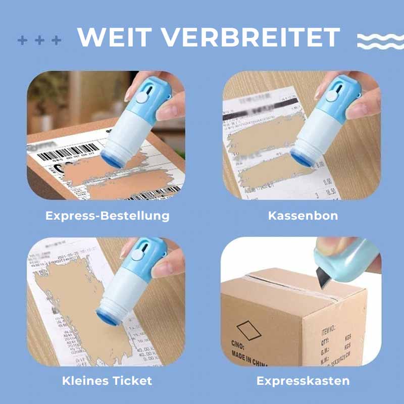 Thermische Papierkorrekturflüssigkeit mit Auspackmesser