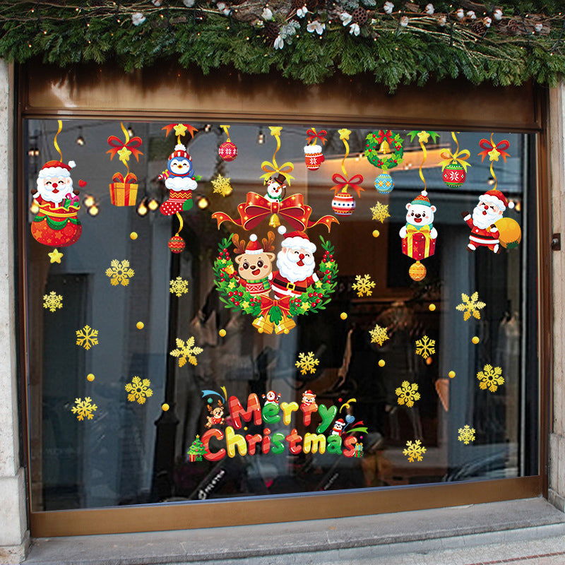 Weihnachtsfenster-Klebebänder, doppelseitig wiederverwendbare Dekoration