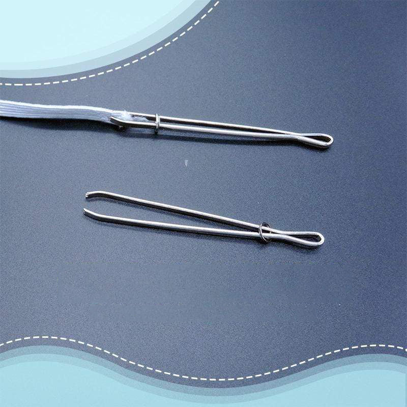 Elastisches Bandseil tragendes Einfädelwerkzeug