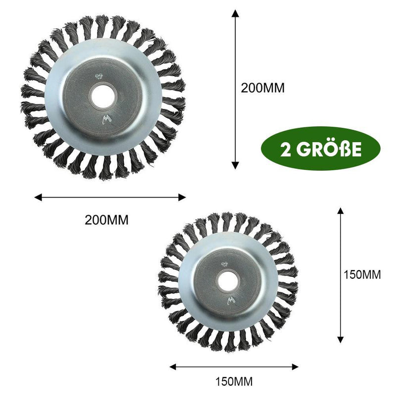 Runde Twist Wire Wheel Bürste zum Bürsten- / Unkrautschneiden