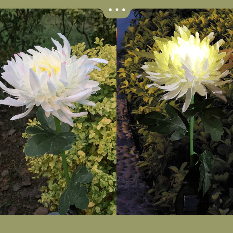 Solar Chrysantheme LED Gartenlandschaftsleuchte