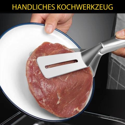 Doppelseitiger Schaufelclip aus Edelstahl Multifunktionaler Bratspatel Steak Clip