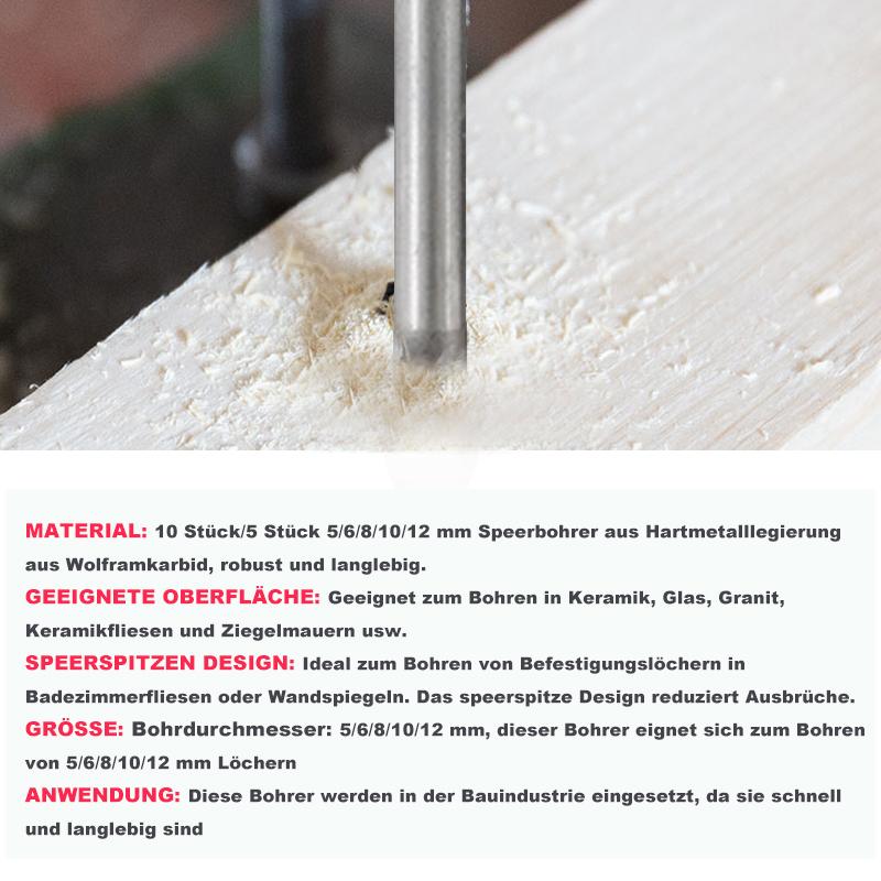 Professionelles Dreiecksbohrer Set