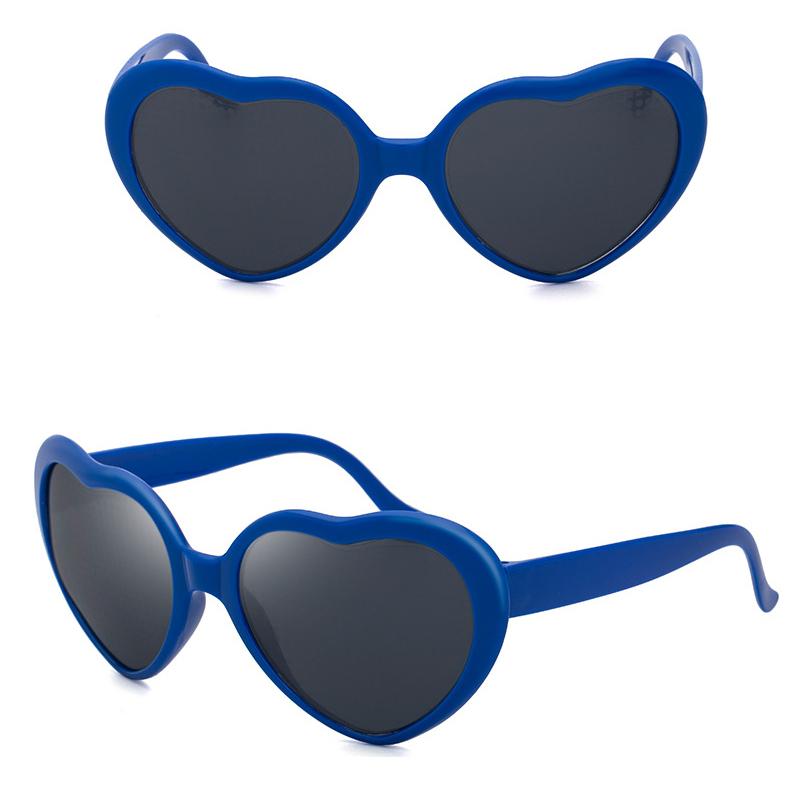 Große übergroße herzförmige Sonnenbrille für Frauen