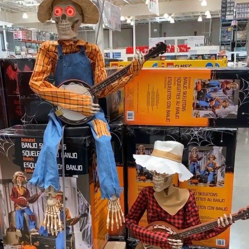 💥Lustige animierte Duell-Banjo-Skelette💫