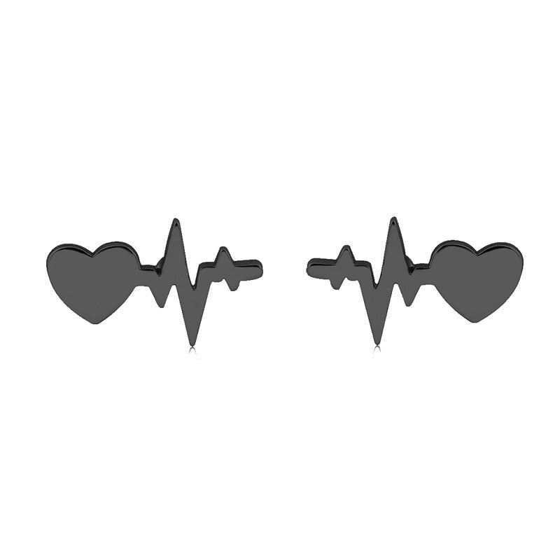 Kreative EKG-Ohrstecker