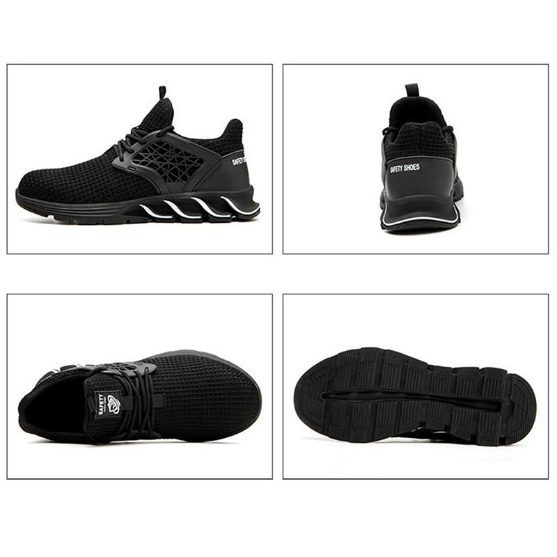 Unisex bequeme Stahlkappe Sicherheitsschuhe